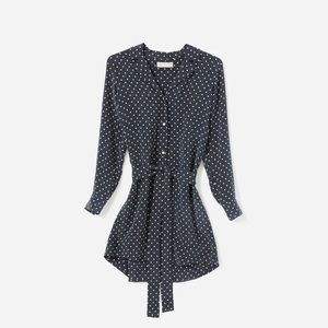 EVERLANE - Navy Dot Shirt dress - NEW w/ Tags!